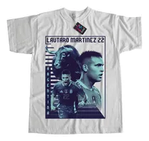 Comprar Remera Copa América Campeones Afa Lautaro Martínez Algodón