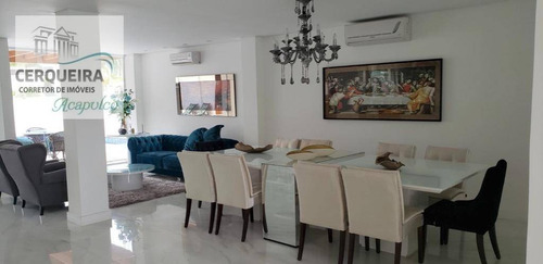 Casa Com 6 Dormitórios À Venda, 430 M² Por R$ 3.300.000 - Acapulco - Guarujá/sp - Ca0569