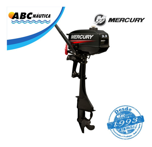 Motor De Popa Mercury 3.3hp - Pronta Entrega!