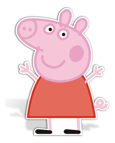 Figura Coroplast Peppa Pig Base Sólida 1 Pz 80 Cm Decoración Modelo 1