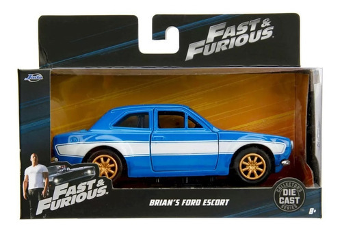Cochecito en miniatura de metal Fast And Furious, regalo para niño, color azul