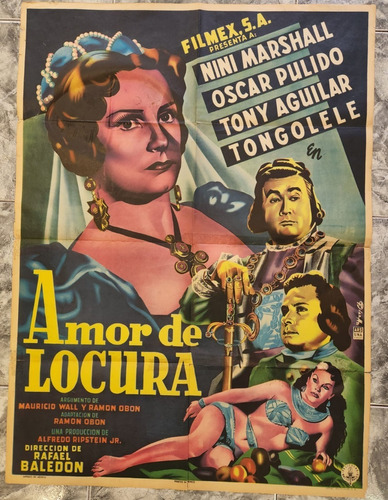 Afiche Original- Amor De Locura -nini Marschall