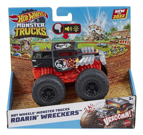 Hot Wheels Monster Trucks Roarin' Wreckers C/luz Y Sonido 