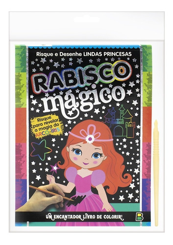 Livro De Colorir Rabisco Mágico Lindas Princesas Todo Livro