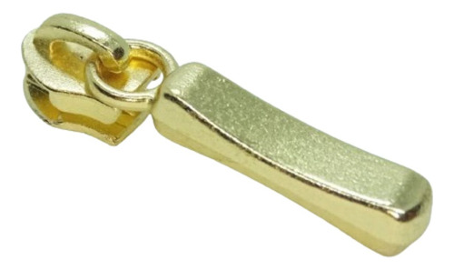 100 Unidades Cursor P Zíper N°5 Modelo Palito Brilho Dourado