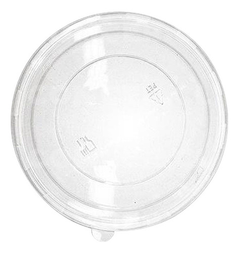 50 Tapas De Envase De Cartón Kraft Grande 18 Cm De Diámetro