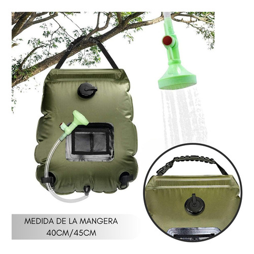 . Bolsa De Ducha Portátil For Acampar Con Detección De