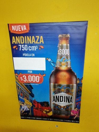 Cuadro Afiche Publicidad Andina De Tienda Con Marco