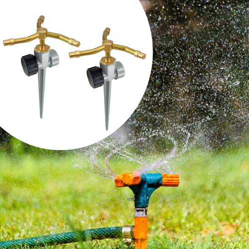 Aspersores De Jardín De 3 Brazos Con Rotación De 360