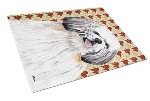 Caroline's Treasures Sc9223lcb Shih Tzu Hojas De Otoño Retra