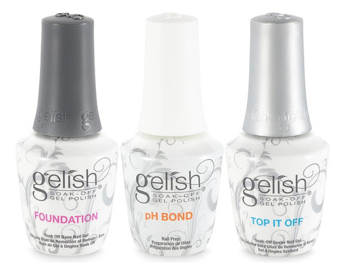 Set De Pulido Gelish  Gel Led Fundación Base Coat 