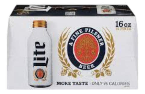 Cerveza Miller Lite 15pack/473 Ml Botella Aluminio