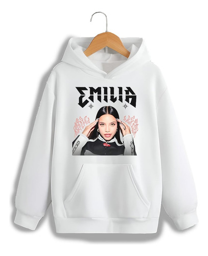 Buzo/hoodie Canguro Emilia Mp3 Tour - Aesthetic Unisex Mod 2