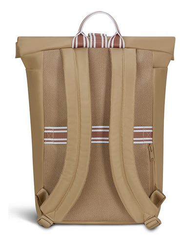 Mochila Lipault City Plume Rolltop Bp Hour Sandstone Color Beige
