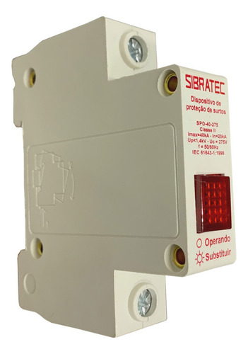 Kit 40 Dps Dispositivo Surto 40ka 275v Classe 2 Monofásico