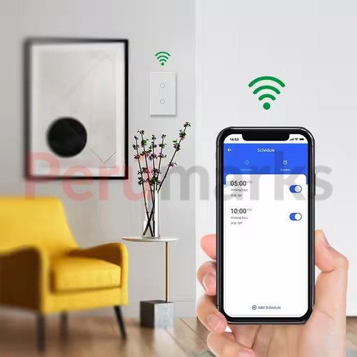 Interruptor Inteligente Iluminaria Wifi Táctil 3 Gangs