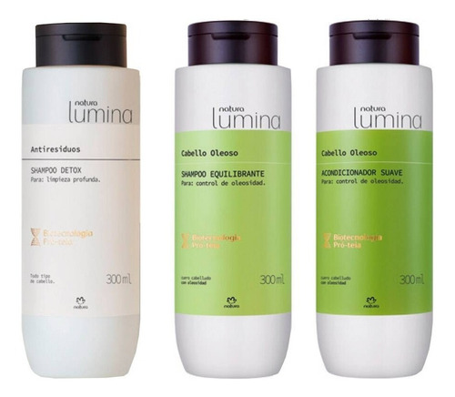 Kit Lumina Cabello Oleoso Natura