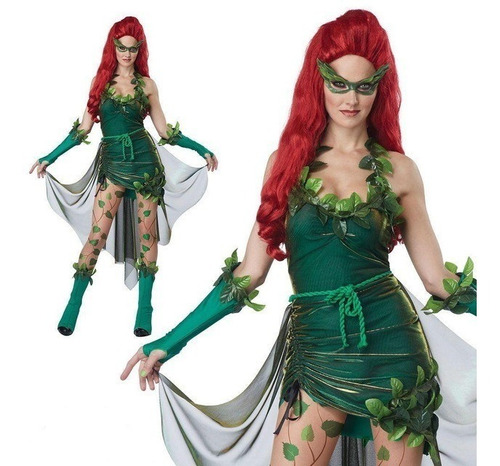 Fantasia Hera Poison Ivy Feminina Liga Da Justiça Batman | Frete grátis