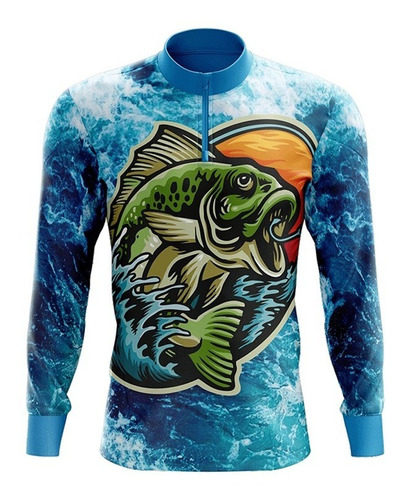 Camisa Camiseta De Pesca Tilápia Dry-fit Com Proteção Uv50