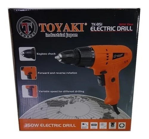 Taladro Toyaki Tk 851 350w Taladro Atornillador Electrico