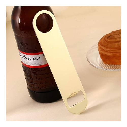 Abridor De Botella Plana De Acero Inoxidable, Abridor De De