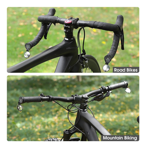 Espejo Retrovisor Para Bicicleta Con Rotación De 360°, 1 Uni