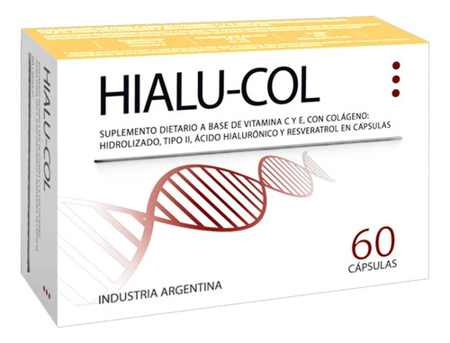 Hialu-col Colágeno Huesos Y Articulaciones 60 Cápsulas