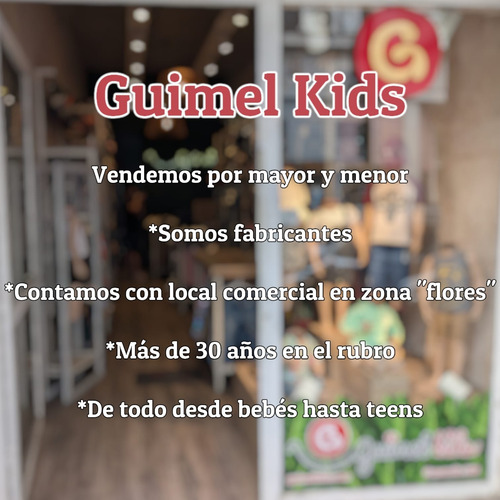 Campera Unisex Infantil Guimel Kids Lisa De Frisa Colegial