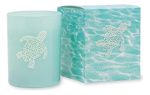 Elementos Primarios Vela De Icono De Tortuga Marina, 9 Oz