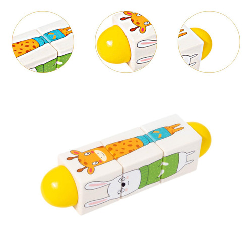 Patrón De Reconocimiento Educativo De Amarillo Animal