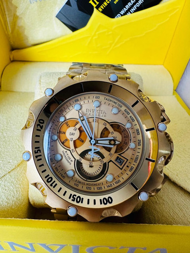 Gran Reloj Invicta Venom Dorado Fullset Para Hombre Gold Gold Gold (Usado)