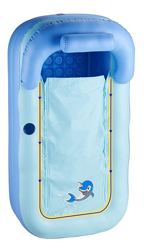 Bañera Spa Tina Portátil Plegable Inflable De Pvc + Inflador
