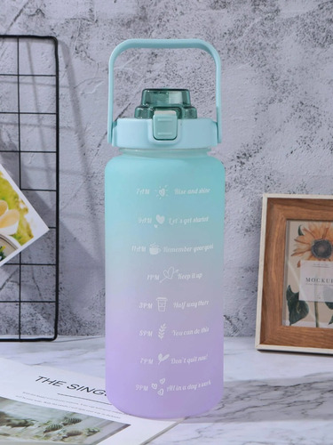 Pack 50 Vasos Para Agua Motivacionales Deportivos 2 Litros Surtidas