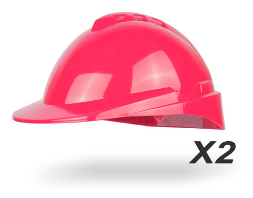 Casco De Seguridad Libus Milenium Class S/v Rosa X 2 Libus