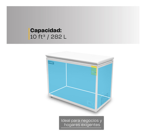 Congelador Horizontal Congeco-10 Rhino Color Blanco