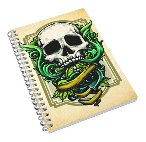 Craneo Tattoo Libreta De Dibujo Pasta Dura