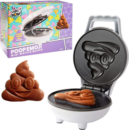 Poop Emoji Mini Waflera Desayuno Mini Waffle Emoticon Cucina