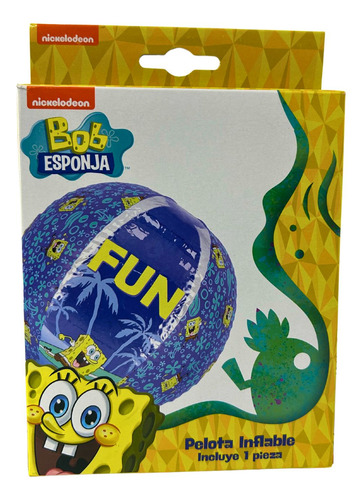 Pelota De Playa Inflable Del Sol Diseño Bob Esponja