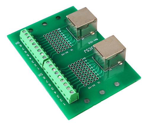 Placa De Terminales De Tornillo Con Conector Ethernet Rj45 B