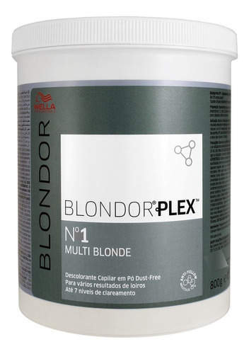 Kit 2 Wella Blondor Plex Multi Blonde Pó Descolorante - 800g