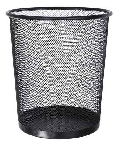 Cubo De Basura De Malla, Redondo, Abierto, De Metal, Basura