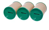 Comprar 50 Cofres Papelão 6x9,5cm P\u002F Personalizar - Festas - Cor Verde Bandeira Liso