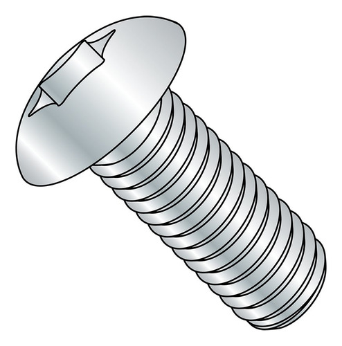 Tornillo Para Maquina Cabeza Acero Acabado Chapado Zinc Asme