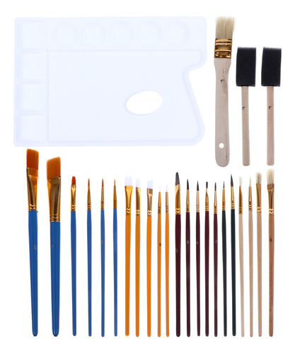 Brochas Para Pintura Al Óleo Craft Brush, Multifunción, 26 U