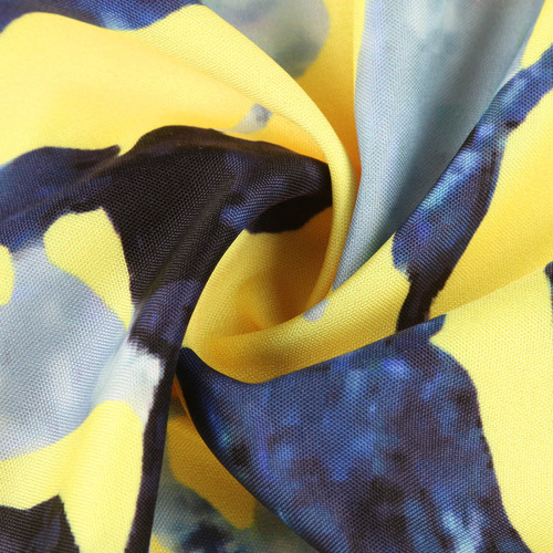 Conjunto De Dos Piezas De Gasa Sin Mangas Con Estampado Flor