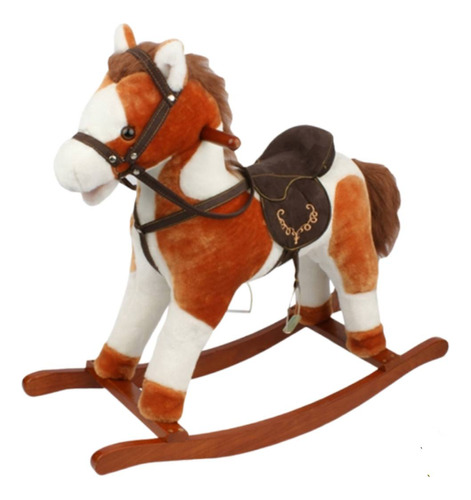 Caballo Hamaca De Peluche Mecedor Con Sonido Importado !!