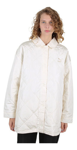 Campera Puma Classics Oversized Mujer En Beige | Moov