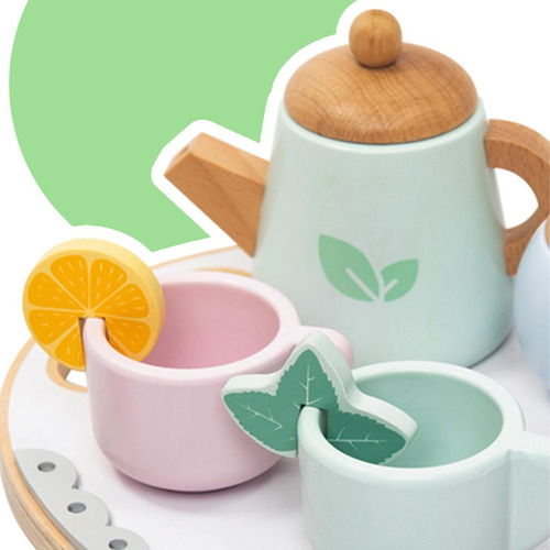 Juego De Té Para Niñas,juguetes De Té De Madera,juego De
