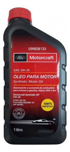 Aceite 5w30 Ford Motorcraft Api Sp 100% Sintético 