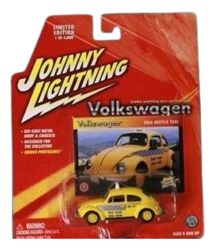 Johnny Lightning 66 Vw Beetle Fusca Taxi Rio 4000un. Lacrado